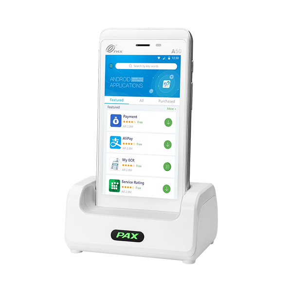 PAX A77 Single Charging Base (large battery) | Part Number: B77-BC-3E0